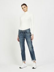 GANG JEANS Dżinsy - Slim fit - w kolorze granatowym rozmiar: W27. Niebieskie jeansy GANG JEANS, bez wzorów, z jeansu, klasyczne. Za 339.95 zł.