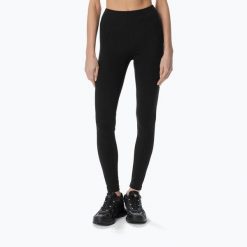 Legginsy treningowe damskie Cardio Bunny HCB-126-004. Czarne legginsy Cardio Bunny, bez wzorów, z materiału, sportowe. Za 179.99 zł.