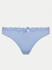 Hunkemöller Stringi Lola 300923 Błękitny. Niebieskie stringi Hunkemöller, bez wzorów, z syntetyku. Za 39.99 zł.
