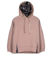 Różowa Modna Damska Bluza Z Kapturem Anekke. Czerwone bluzy Anekke, m, bez wzorów, z jeansu, eleganckie, bez ramiączek, z kapturem. Za 379.00 zł.