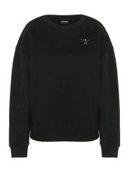 Chiemsee Bluza w kolorze czarnym rozmiar: S. Czarne bluzy Chiemsee, s, bez wzorów, z bawełny, bez ramiączek, bez kaptura. Za 105.63 zł.