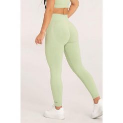 Legginsy fitness damskie Gym Glamour push up 2.0. Zielone legginsy GYM GLAMOUR, bez wzorów, glamour. Za 169.99 zł.