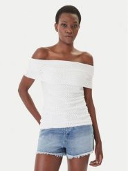 MICHAEL Michael Kors Bluzka MS651ZVKS1 Biały Regular Fit. Białe bluzki MICHAEL Michael Kors, s, bez wzorów, z syntetyku, bez kołnierzyka, bez ramiączek. Za 419.99 zł.