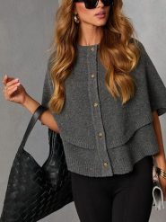 Milan Kiss Kardigan w kolorze antracytowym rozmiar: XL. Czarne swetry Milan Kiss, xl, z aplikacjami, bez ramiączek. Za 165.99 zł.