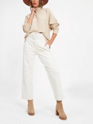 Milan Kiss Sweter w kolorze beżowym rozmiar: L. Brązowe swetry Milan Kiss, l, bez wzorów, bez ramiączek. Za 179.22 zł.