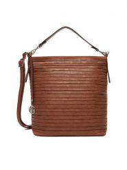 Lasocki Torebka CEO-LSK-K-021-06 Brązowy. Brązowe torebki klasyczne Lasocki, bez wzorów, z materiału, bez dodatków. Za 199.99 zł.