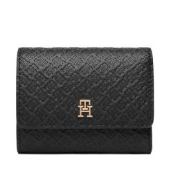 Portfel Tommy Hilfiger. Czarne portfele Tommy Hilfiger, bez wzorów. Za 289.99 zł.