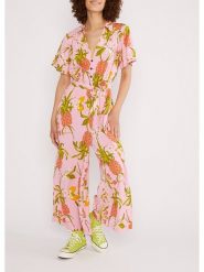 Blutsgeschwister Kombinezon "Charming Stepsdancing fruits" w kolorze jasnoróżowym rozmiar: M. Różowe kombinezony Blutsgeschwister, m, bez wzorów, z tkaniny, klasyczne, bez kołnierzyka, bez ramiączek. Za 198.10 zł.