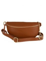 Mia Tomazzi Skórzana saszetka "Perugino" w kolorze jasnobrązowym - 23 x 13 x 2 cm rozmiar: onesize. Brązowe nerki i saszetki Mia Tomazzi, bez wzorów, z materiału, sportowe, bez dodatków. Za 165.99 zł.