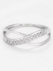 DIAMANTA Złoty pierścionek z diamentami rozmiar: 50. Szare pierścionki DIAMANTA, z diamentem, złote. Za 1,122.99 zł.