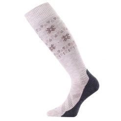 Skarpety narciarskie damskie Lasting FWI 778 Merino 85%. Szare skarpetki LASTING, bez wzorów. W wyprzedaży za 139.90 zł.