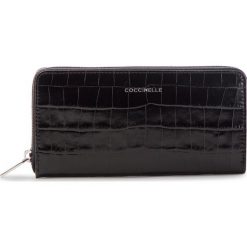 Duży Portfel Damski COCCINELLE - DW8 Metallic Croco E2 DW8 11 04 01 Noir 001. Czarne portfele Coccinelle, ze skóry. Za 699.90 zł.