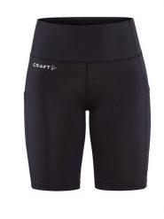 Craft Szorty sportowe "Adv Essence" w kolorze czarnym rozmiar: XS. Czarne szorty sportowe Craft, bez wzorów, z materiału, z podwyższonym stanem, outdoorowe. Za 70.90 zł.
