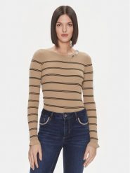 Liu Jo Sweter MF3001 MS99E Brązowy Slim Fit. Brązowe swetry Liu Jo, s, bez wzorów, z syntetyku, bez ramiączek. Za 399.99 zł.