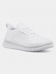 Buty Damskie Luhta Taikova Ms. Białe buty treningowe Luhta, bez wzorów, z dzianiny, bez zapięcia, trekkingowe. Za 309.00 zł.