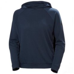 Damska bluza z kapturem Helly Hansen inshore. Niebieskie bluzy Helly Hansen, bez wzorów, sportowe, bez ramiączek, z kapturem. Za 309.00 zł.