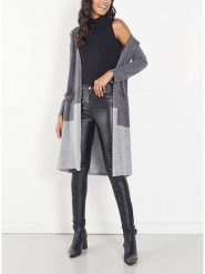 Milan Kiss Kardigan w kolorze antracytowo-szarym rozmiar: S. Szare swetry Milan Kiss, s, bez wzorów, bez ramiączek. Za 147.91 zł.