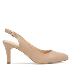 Sandały Clara Barson. Brązowe sandały Clara Barson, bez wzorów, bez obcasa, na szpilce, bez zapięcia. Za 119.99 zł.