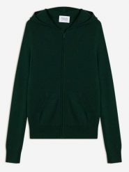 AUTHENTIC CASHMERE Kaszmirowy kardigan "Colombis" w kolorze ciemnozielonym rozmiar: L. Zielone swetry AUTHENTIC CASHMERE, l, bez wzorów, z kaszmiru, bez ramiączek. Za 413.99 zł.