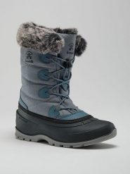 Kamik Kozaki zimowe "Momentum 3" w kolorze niebieskim rozmiar: 42. Niebieskie kozaki Kamik, na zimę, bez wzorów, z materiału, eleganckie, bez obcasa, bez zapięcia. Za 240.99 zł.