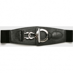 Answear - Pasek Animal Me. Szare paski ANSWEAR, w paski, z materiału. Za 49.90 zł.