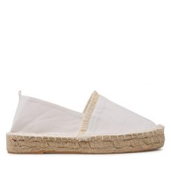 Espadryle Jenny Fairy. Białe espadryle Jenny Fairy, bez wzorów, bez obcasa. Za 129.99 zł.