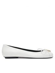 Furla Baleriny Ballet Ballerina YJ00BAL W36000 1704S Biały. Białe baleriny Furla, bez wzorów, ze skóry, bez obcasa, bez zapięcia. Za 539.99 zł.