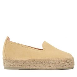 Espadryle Manebi. Brązowe espadryle Manebi, bez wzorów, bez obcasa. Za 409.99 zł.
