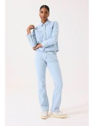 Garcia Dżinsy - Straight fit - w kolorze błękitnym rozmiar: W26/L30. Niebieskie jeansy Garcia, l, bez wzorów, klasyczne, z podwyższonym stanem. Za 159.59 zł.