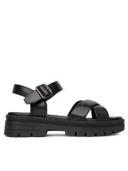 Lasocki Sandały WB-LINA-23 Czarny. Czarne sandały Lasocki, bez wzorów, ze skóry, bez obcasa, na płaskiej podeszwie, bez zapięcia. Za 159.99 zł.