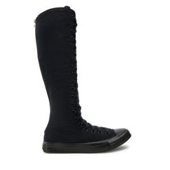 Trampki Converse. Czarne kozaki Converse, bez wzorów, retro, bez zapięcia. Za 339.99 zł.