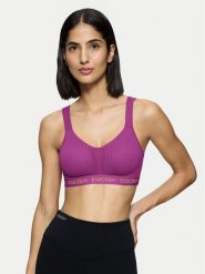 Triumph Biustonosz sportowy Triaction Energy Lite 10201677 Fioletowy. Fioletowe biustonosze sportowe Triumph, bez wzorów, z syntetyku. Za 199.99 zł.