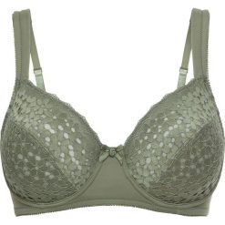 Biustonosz bonprix oliwkowy. Zielone biustonosze marki bonprix. Za 37.99 zł.
