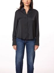 Scotch & Soda Koszula w kolorze czarnym rozmiar: S. Czarne koszule Scotch & Soda, s, bez wzorów, bez kołnierzyka, bez ramiączek. Za 127.35 zł.