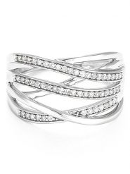 CARATELLI Złoty pierścionek "Nos Chemins" z diamentami rozmiar: 52. Szare pierścionki CARATELLI, z diamentem, złote. Za 1,631.77 zł.