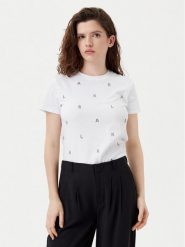 KARL LAGERFELD T-Shirt A1W17078 Biały Regular Fit. Białe t-shirty KARL LAGERFELD, m, bez wzorów, z bawełny, bez kołnierzyka, bez ramiączek. Za 289.99 zł.