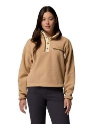 Columbia Bluza polarowa "Helvetia II" w kolorze beżowym rozmiar: L. Brązowe bluzy bez kaptura Columbia, l, bez wzorów, z polaru. Za 131.12 zł.
