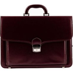 Elegancka teczka TIZANO T07 bordowa. Czerwone aktówki TIZANO, bez wzorów, ze skóry ekologicznej, duże. Za 205.00 zł.