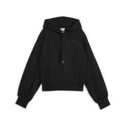 Damska dzianinowa bluza z kapturem HER o luźnym kroju PUMA. Czarne bluzy z kapturem Puma, na jesień, l, bez wzorów, z bawełny, z kapturem. Za 269.00 zł.