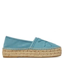 Espadryle Genuins. Niebieskie espadryle Genuins, bez wzorów, bez obcasa. Za 279.99 zł.