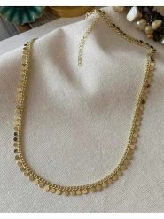 Luseera Pozłacany naszyjnik z elementami ozdobnymi - dł. 45 cm rozmiar: onesize. Żółte naszyjniki Luseera, z materiału, pozłacane. Za 56.99 zł.