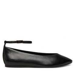 Baleriny Tamaris. Czarne baleriny Tamaris, bez wzorów, bez obcasa, bez zapięcia. Za 169.99 zł.