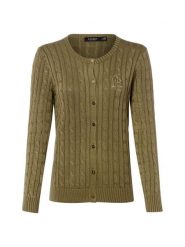 Lauren Ralph Lauren Kardigan Kobiety Bawełna zielony, XL. Zielone swetry Lauren Ralph Lauren, xl, bez wzorów, z bawełny, eleganckie, bez ramiączek. Za 949.95 zł.
