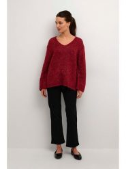 Kaffe Sweter "Alioma" w kolorze czerwonym rozmiar: XS. Czerwone swetry Kaffe, xs, bez wzorów, z wełny, bez ramiączek. Za 73.23 zł.