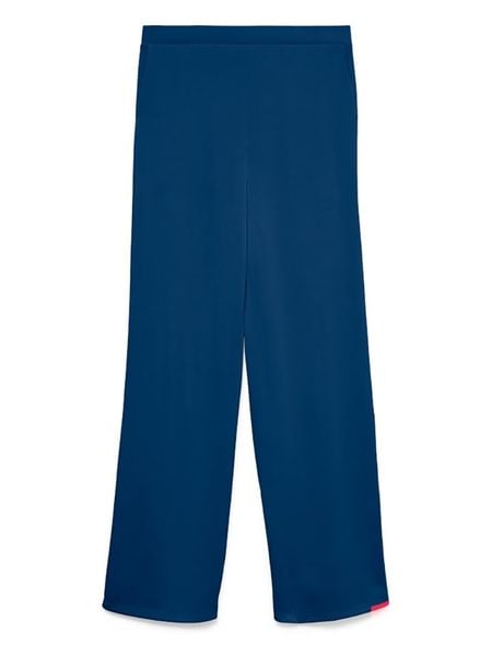 Vero Moda Spodnie w kolorze granatowym rozmiar: M. Niebieskie spodnie materiałowe Vero Moda, bez wzorów, z materiału. Za 129.95 zł.