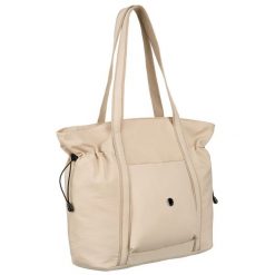 Shopperka damska Peterson PTN CSM-15 beżowa. Brązowe shopper bag Peterson, bez wzorów, na ramię, bez dodatków. Za 94.99 zł.