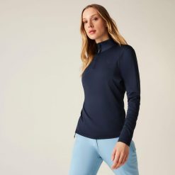 Lowline II Lekka damska rozciągliwa warstwa środkowa. Niebieskie bielizna termoaktywna damska Dare 2b, bez wzorów, bez ramiączek, do biegania. Za 139.99 zł.