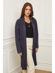 Soft Cashmere Kardigan w kolorze granatowym rozmiar: 34/36. Niebieskie swetry Soft Cashmere, bez wzorów, z kaszmiru, klasyczne, bez ramiączek. Za 140.86 zł.