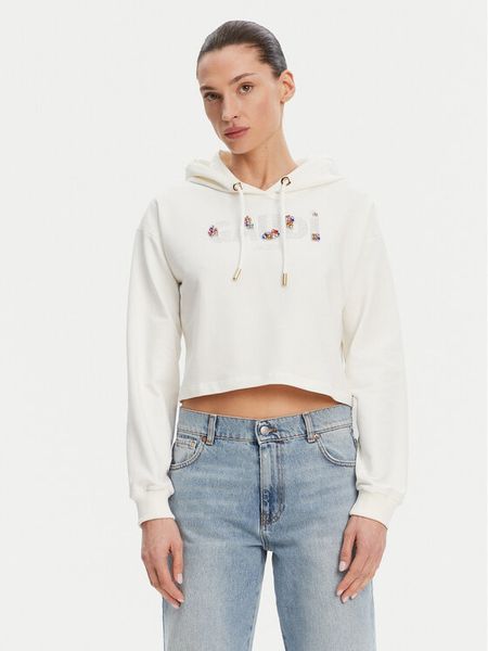 Gaudi Bluza 511BD64033 Écru Regular Fit. Bluzy Gaudi, m, bez wzorów, z bawełny, bez kaptura. Za 249.99 zł.