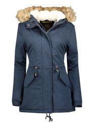 ANAPURNA Parka "Ampuriana" w kolorze granatowym rozmiar: M. Niebieskie płaszcze ANAPURNA, m, bez wzorów, klasyczne, bez kaptura. Za 248.39 zł.